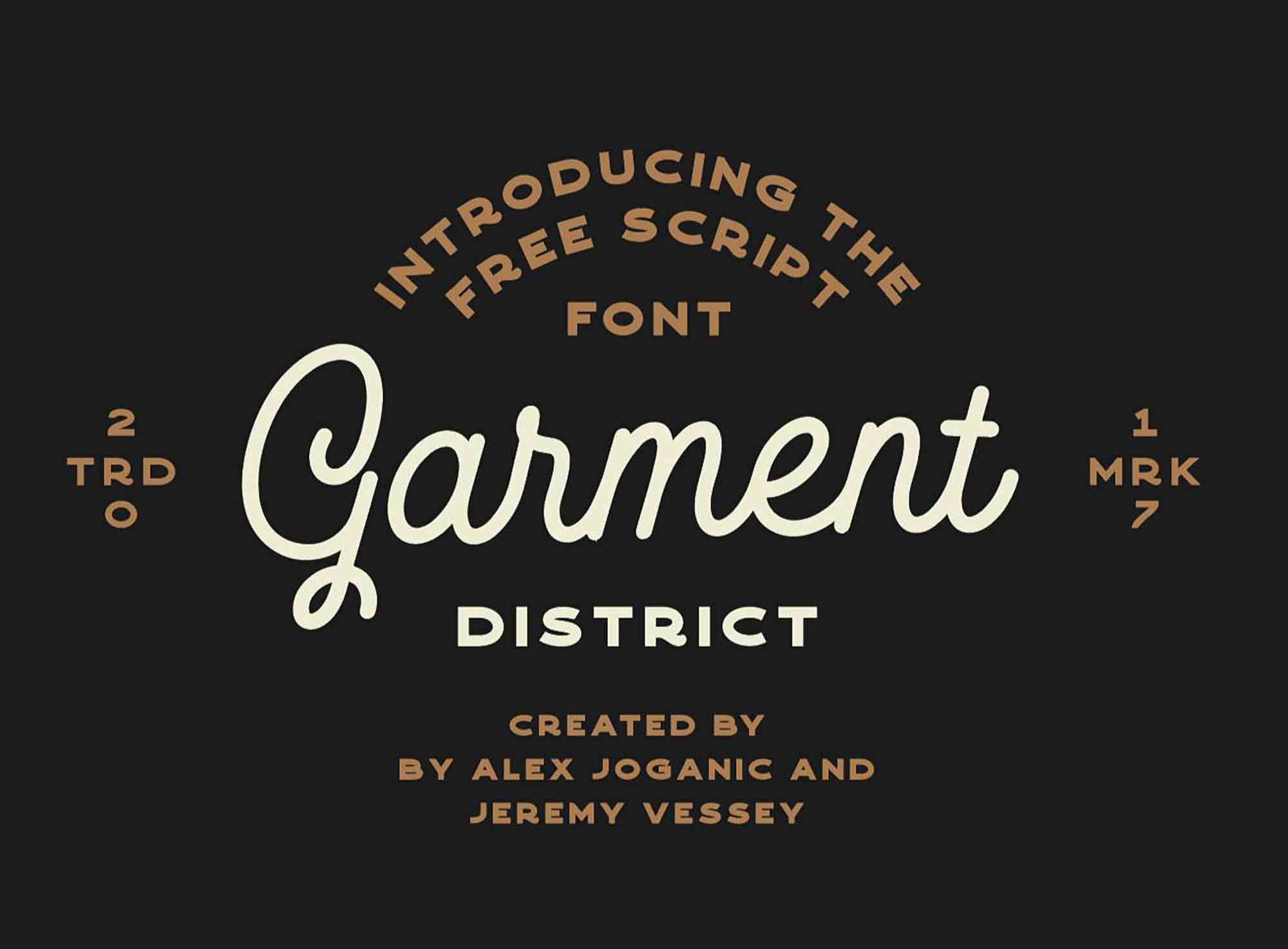 Garment District Monoline Script