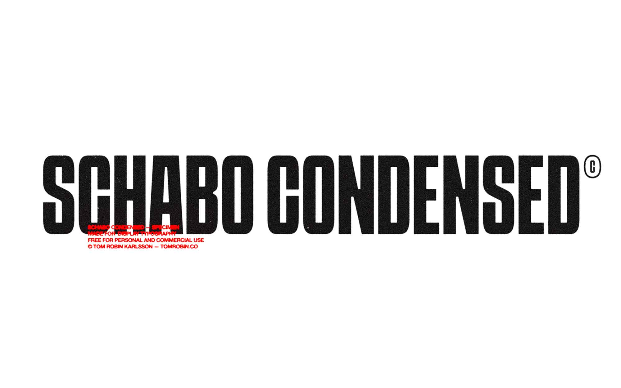Schabo Condensed Font